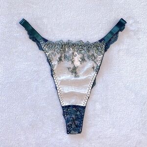 Japanese brand vintage sexy high leg style embroidered lace thong JP-4L/US-L